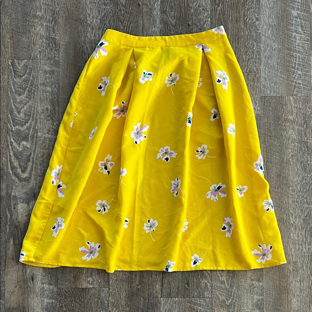 Floral Yellow Skirt